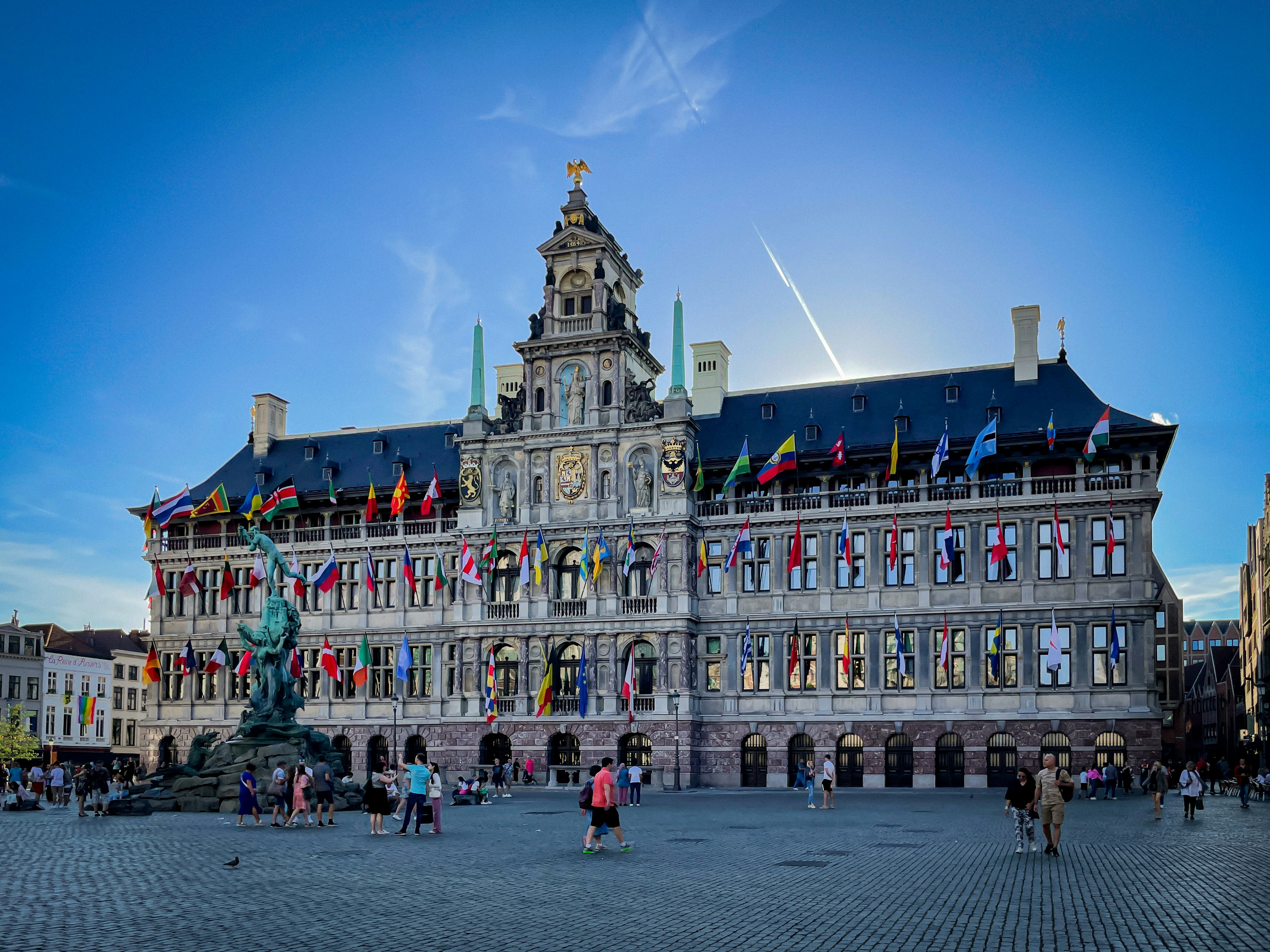 Antwerp historic port and cathedral