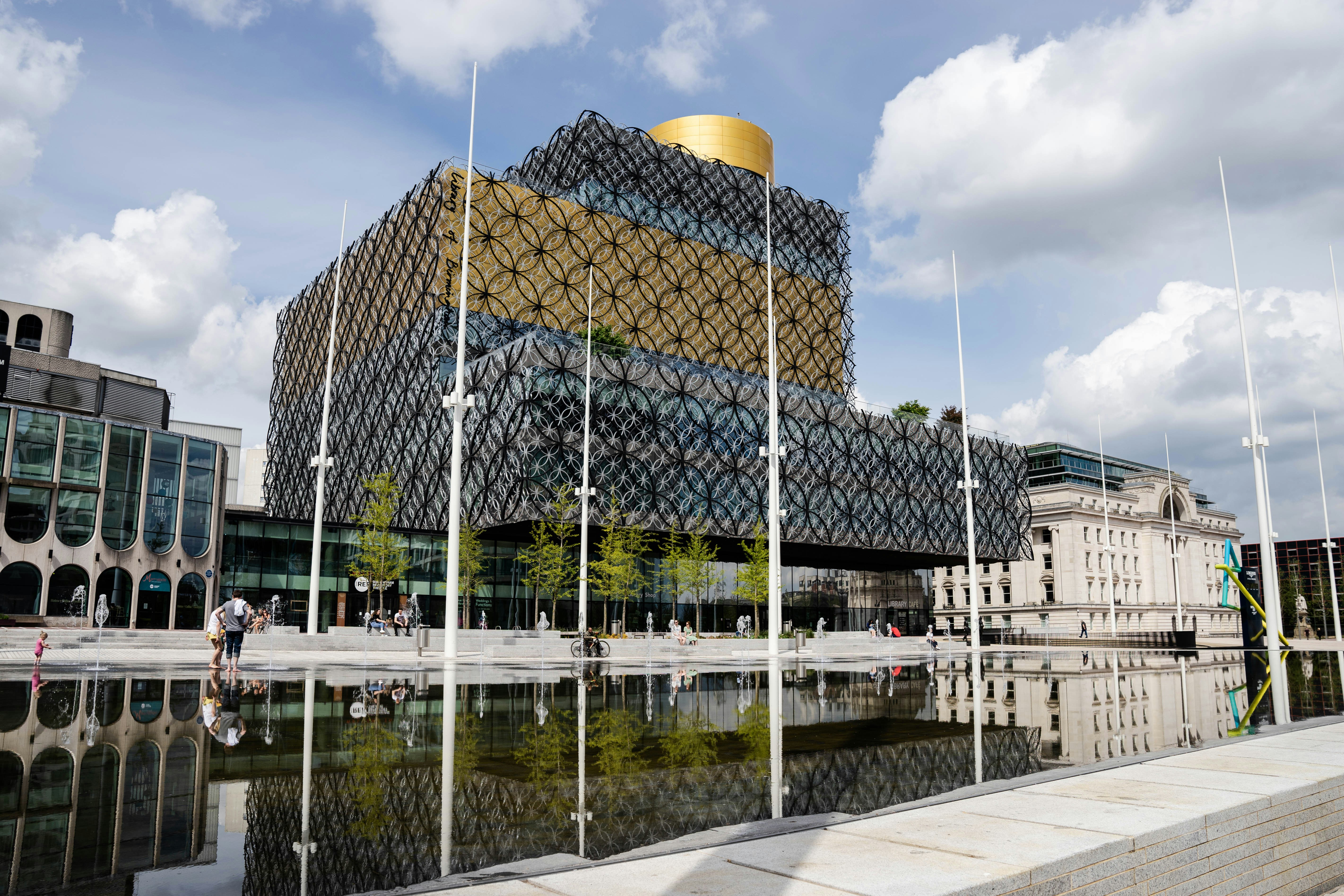 Birmingham city center and canals