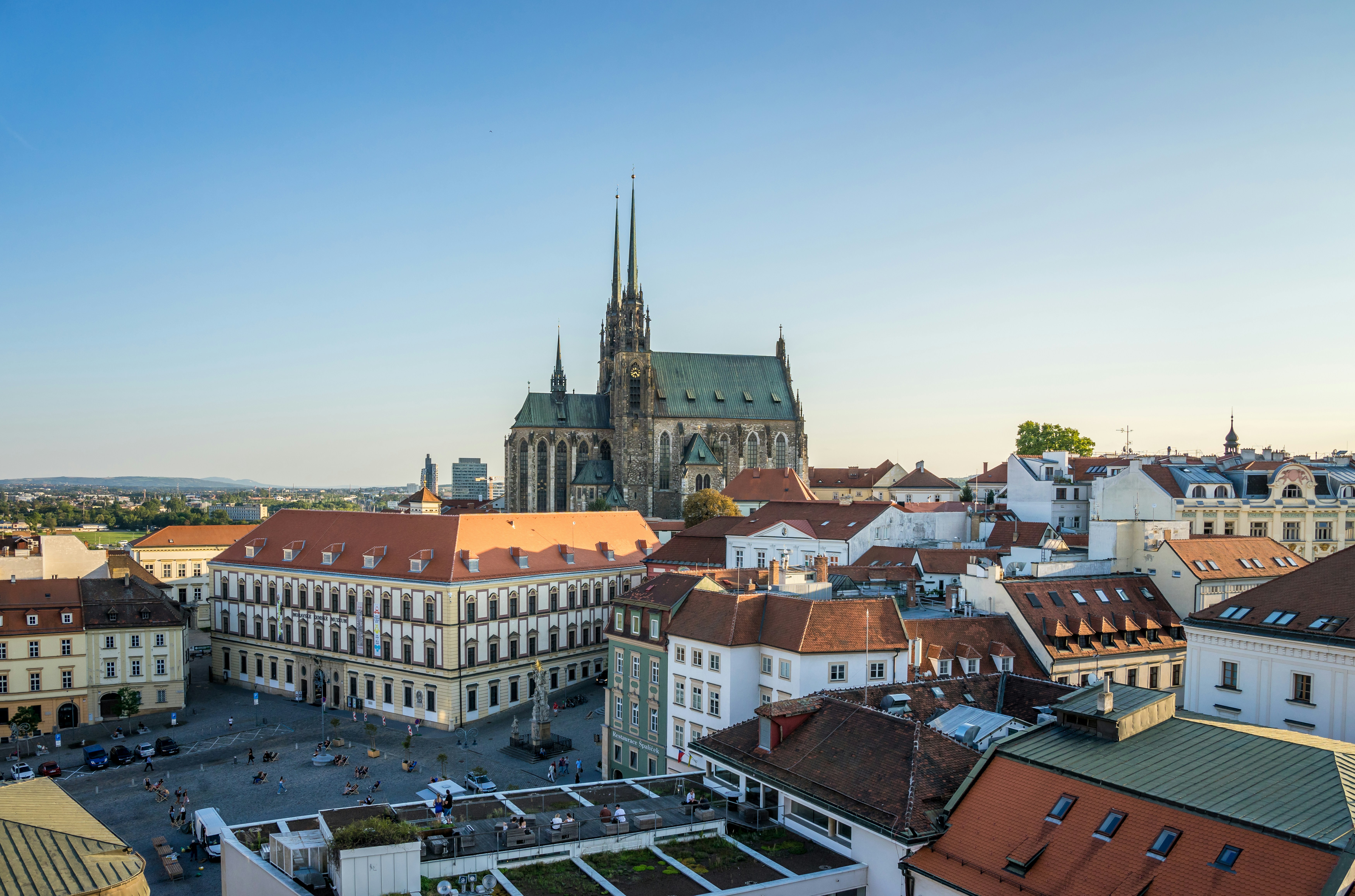 Brno historic center and cathedral